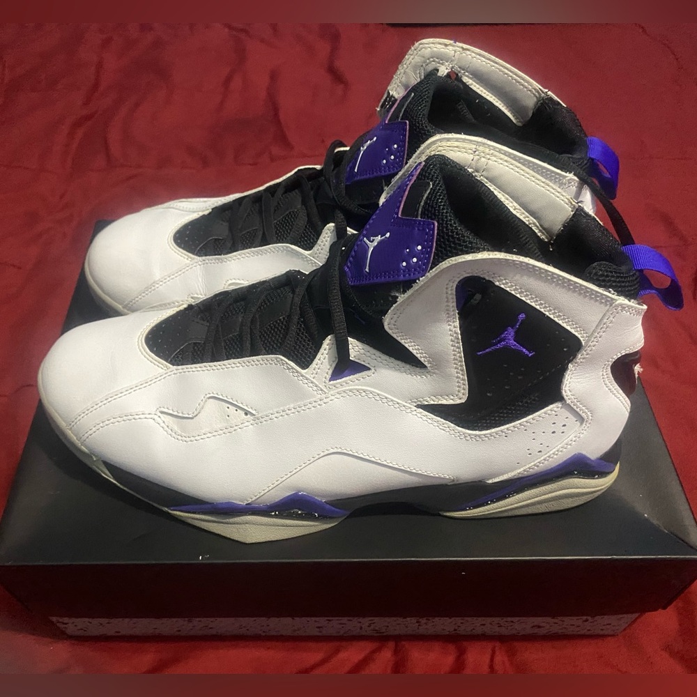 Jordan 7 Orion-style Purple/Black